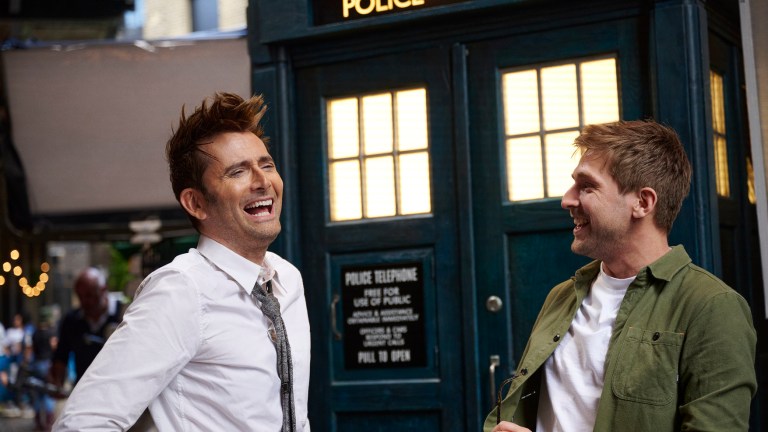 David Tennant and Steffan Powell in Doctor Who Unleashed