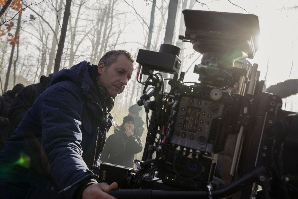 JUPITER’S LEGACY (L to R) Director MARC JOBST in episode 107 of JUPITER’S LEGACY Cr. STEVE WILKIE/NETFLIX © 2021