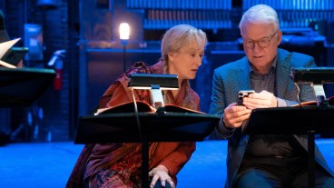 Loretta Durkin (Meryl Streep) and Charles-Haden Savage (Steve Martin) in Only Murders in the Building season 3