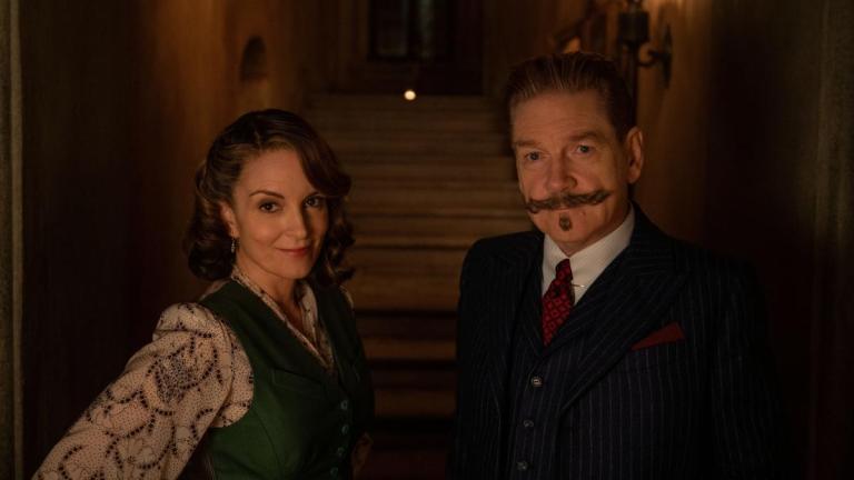 Tina Fey and Kenneth Branagh in A Haunting in Venice review