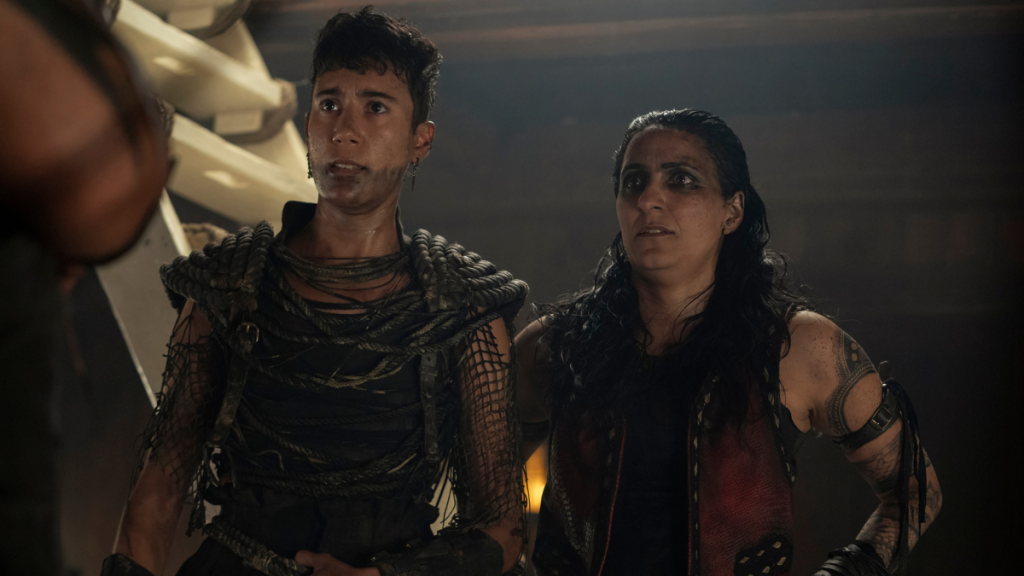 Vico Ortiz and Madeleine Sami in Our Flag Means Death