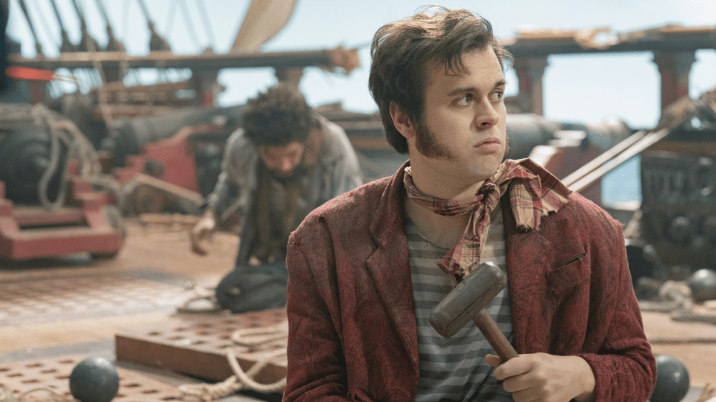 Nathan Foad as Lucius in season one of Our Flag Means Death