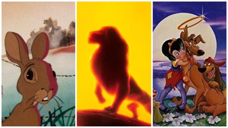 sad animated movies including The Lion King And All Dogs Go to Heaven