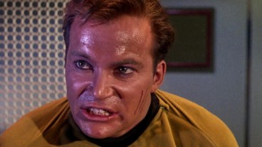 Evil James Tiberus Kirk on Star Trek.