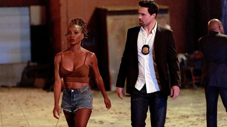 FOUND -- “Pilot” Episode 101 -- Pictured: (l-r) Shanola Hampton as Gabi Mosely, Brett Dalton as Detective Mark Trent