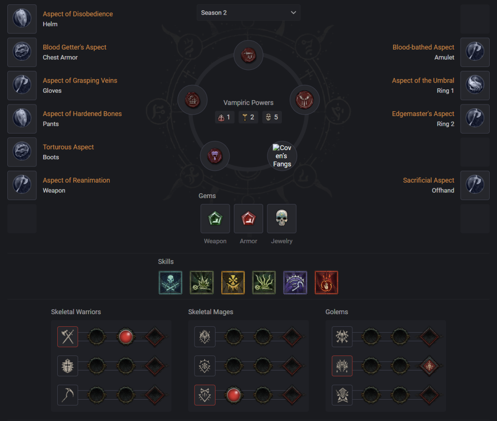 Diablo 4 Season 2 Necromancer Leveling Build