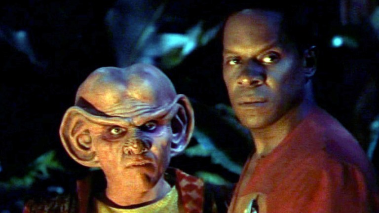 Benjamin Sisko and Quark in Star Trek: Deep Space Nine