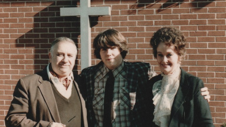 Ed and Lorraine Warren with David Glatzel in The Devil on Trial
