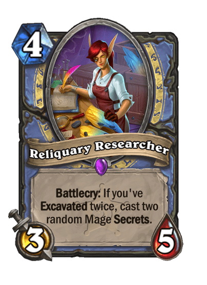 Reliquary Researcher Hearthstone