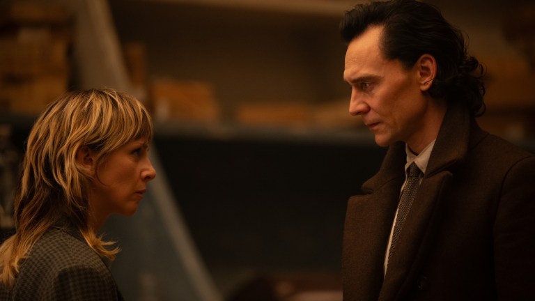 Sophia Di Martino as Sylvie and Tom Hiddleston as Loki
