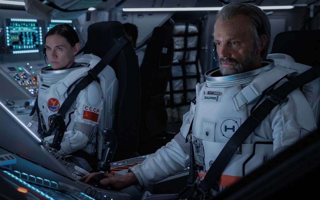 Masha Mashkova and Joel Kinnaman in For All Mankind