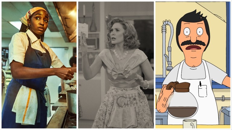 Sydney (Ayo Edebiri) on The Bear, Wanda (Elizabeth Olsen) on WandaVision, and Bob (H. Jon Benjamin) on Bob's Burgers.