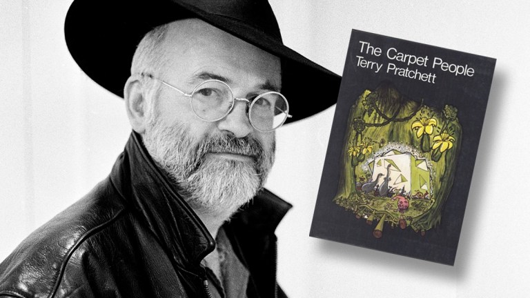 Sir Terry Pratchett and The Carpet People book cover