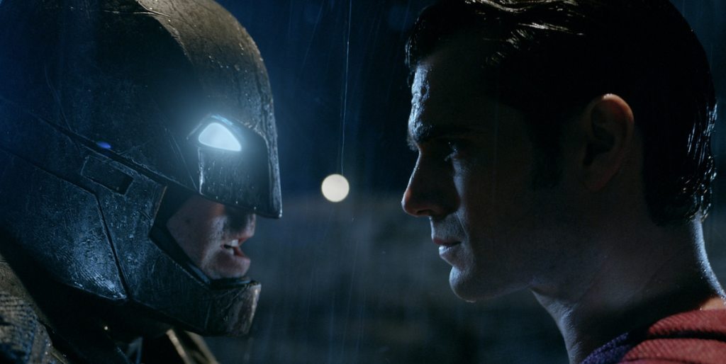 Batman and Superman faceoff in Batman v Superman
