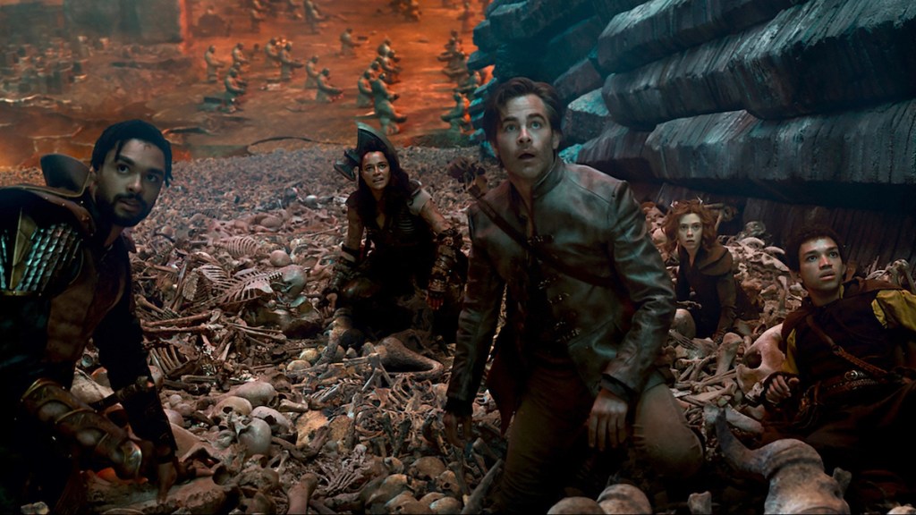 Chris Pine and cast in Dungeons and Dragons movie