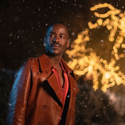 Ncuti Gatwa in Doctor Who "The Church on Ruby Road"