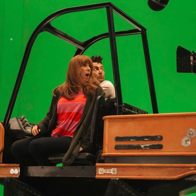 Doctor and Donna driving in Doctor Who: Unleashed for Wild Blue Yonder