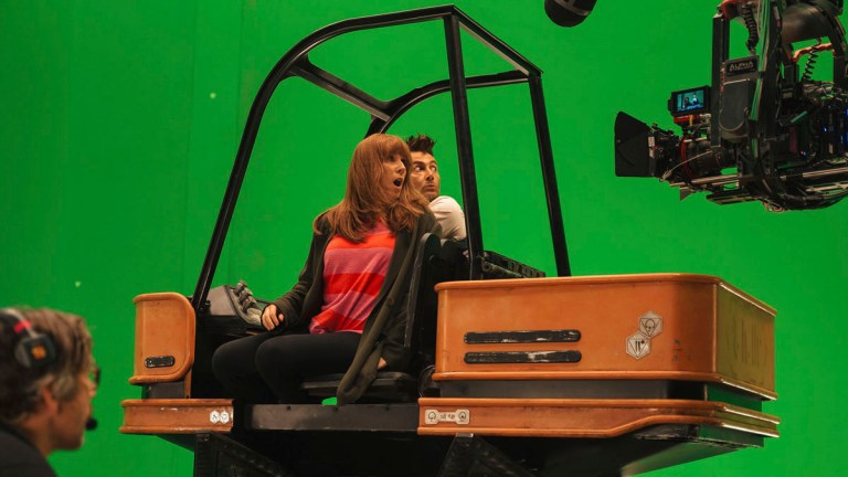 Doctor and Donna driving in Doctor Who: Unleashed for Wild Blue Yonder