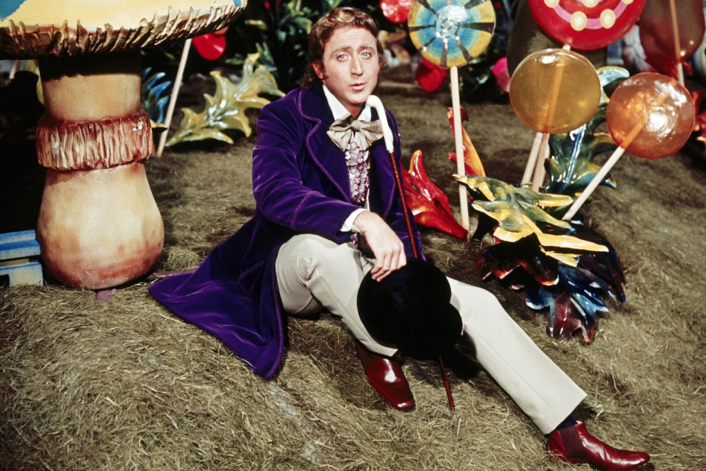 Gene Wilder as Willy Wonka on Chocolate Factory Set