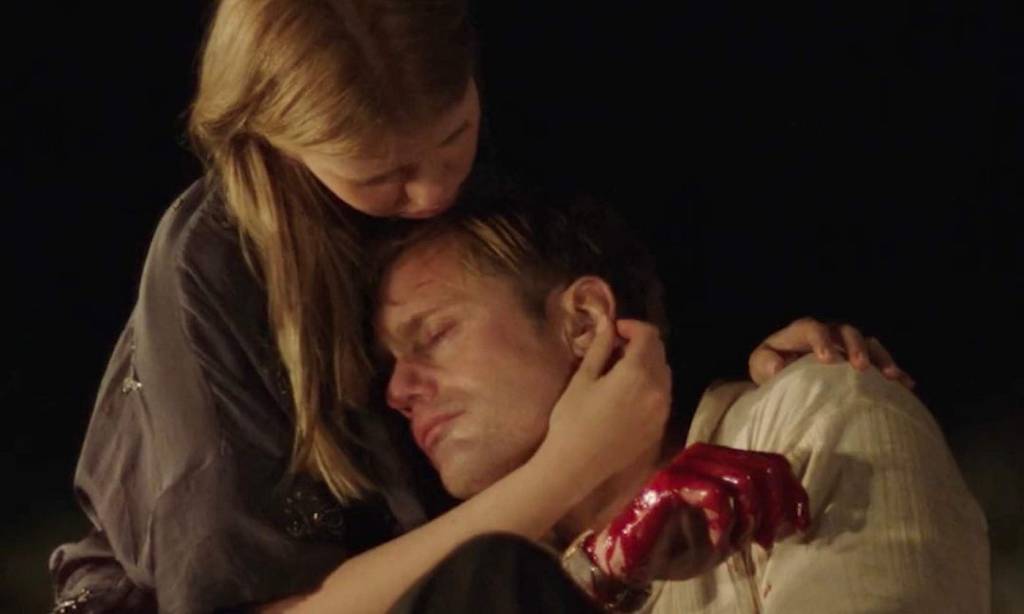 Mia Goth and Alexander Skarsgard in Infinity Pool