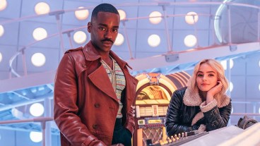 Ncuti Gatwa and Millie Gibson as the Doctor and Ruby Sunday in the TARDIS (with a jukebox)
