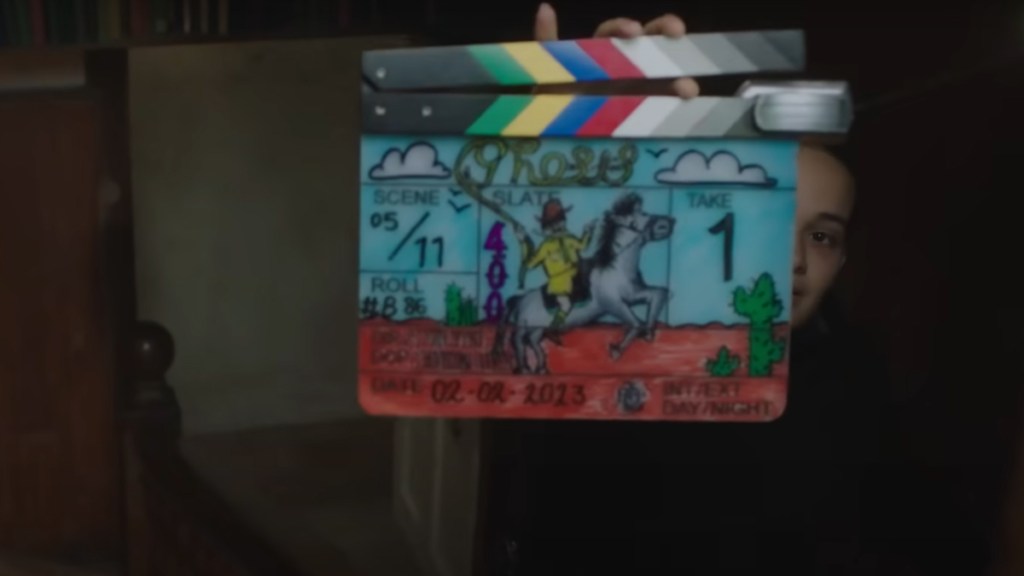 Ghosts Clapperboard - Pat on horseback