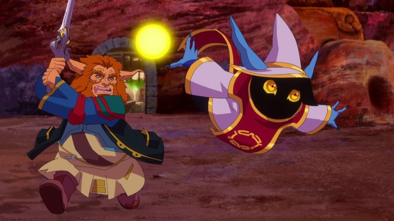 Gwildor and Orko in Masters of the Universe: Revolution.