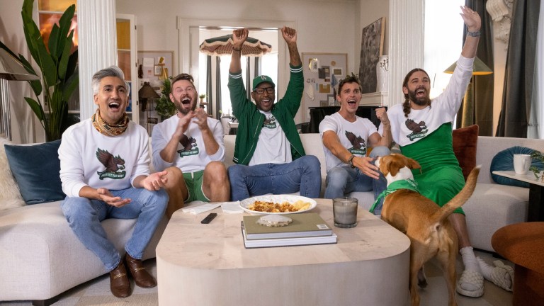 Queer Eye. (L to R) Tan France, Bobby Berk, Karamo Brown, Antoni Porowski, Jonathan Van Ness in Queer Eye.