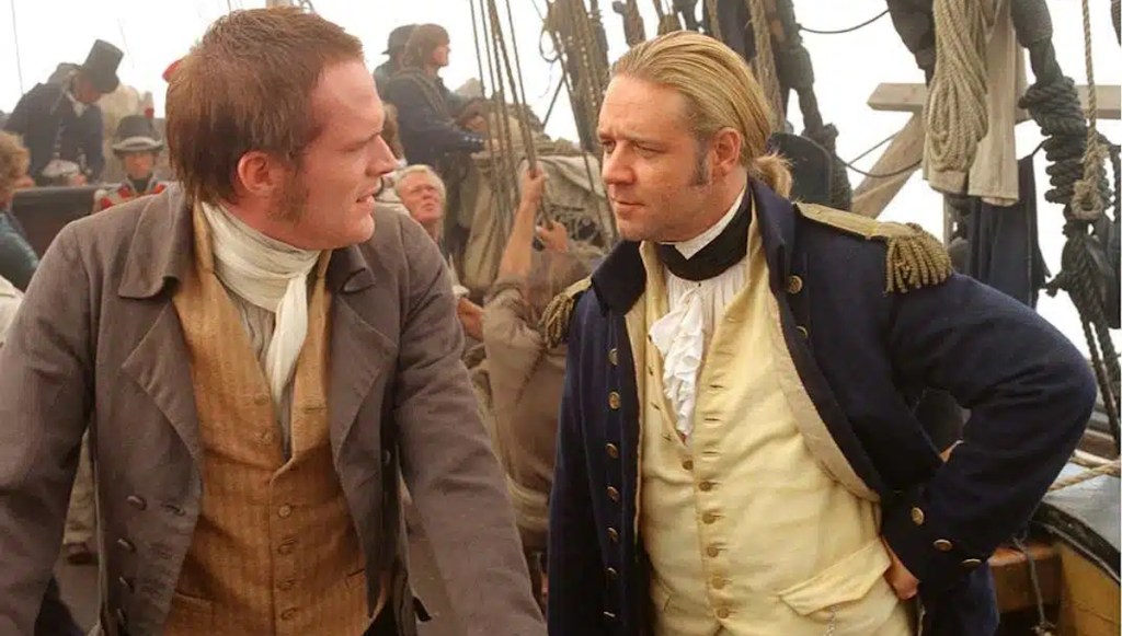 Russell Crowe and Paul Bettany in Master and Commander
