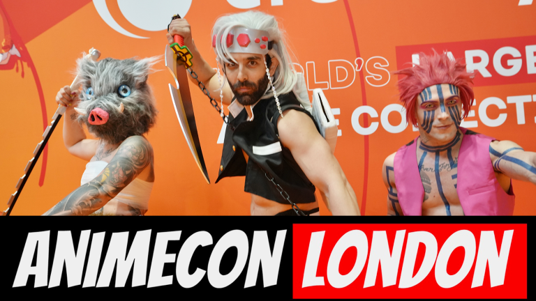 Anime Con London cosplayers pose