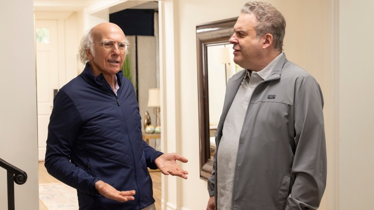 Larry David and Jeff Garlin in Curb Your Enthusiasm season 12.