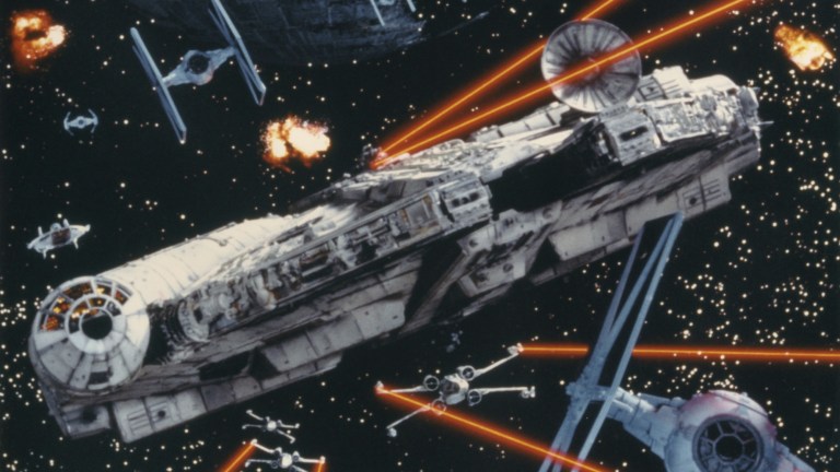 The Millennium Falcon in Star Wars: Return of the Jedi