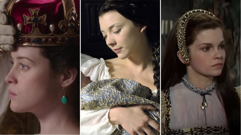 Claire Foy in Wolf Hall, Natalie Dormer in The Tudors, Genevieve Bujold in Anne of the Thousand Days