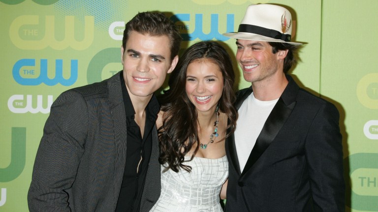 Actors Paul Wesley, Nina Dobrev and Ian Somerhalder attend the 2009 The CW Network UpFront at Madison Square Garden on May 21, 2009 in New York City.