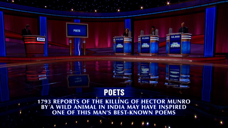 A Final Jeopardy! category on Jeopardy!