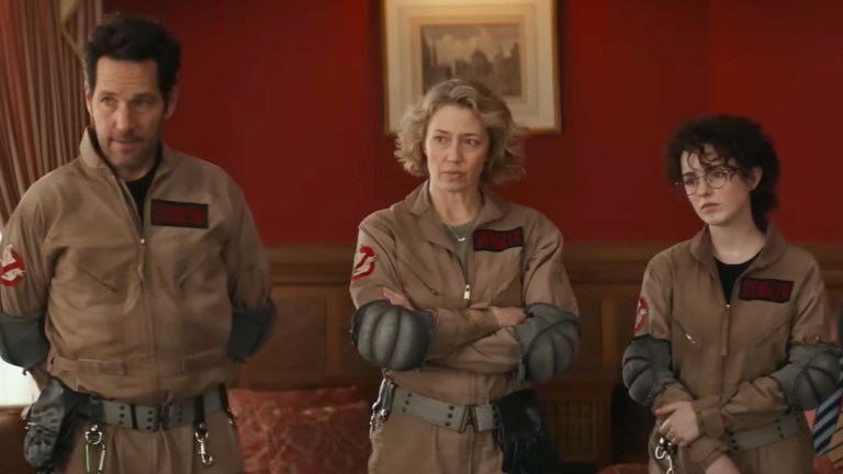 Paul Rudd and Carrie Coon in Ghostbusters Frozen Empire