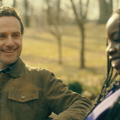 Andrew Lincoln as Rick Grimes, Danai Gurira as Michonne - The Walking Dead: The Ones Who Live _ Season 1, Episode 1 - Photo Credit: AMC