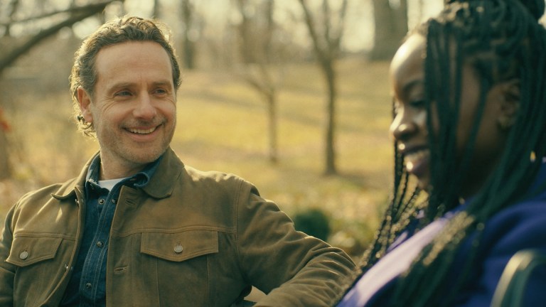 Andrew Lincoln as Rick Grimes, Danai Gurira as Michonne - The Walking Dead: The Ones Who Live _ Season 1, Episode 1 - Photo Credit: AMC