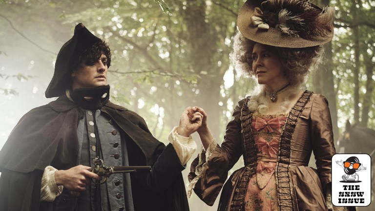 Alice Lowe and Aneurin Barnard in TImestalker