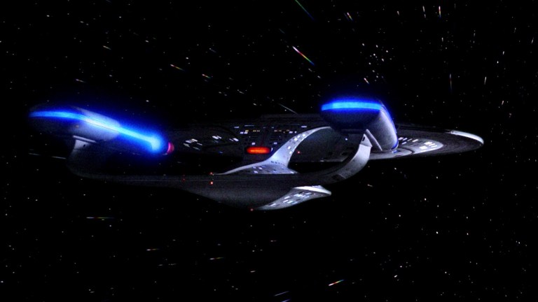 The Enterprise in Star Trek: The Next Generation