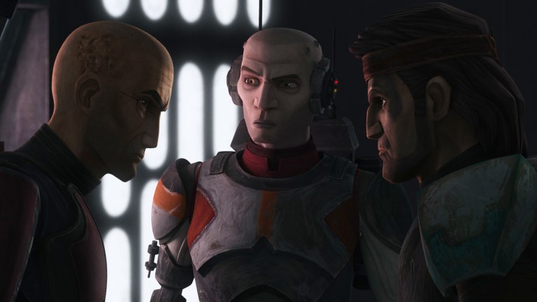 Hunter, Crosshair, and Echo in Star Wars: The Bad Batch