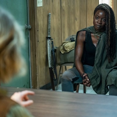Danai Gurira as Michonne in The Walking Dead: The Ones Who Live episode 2.
