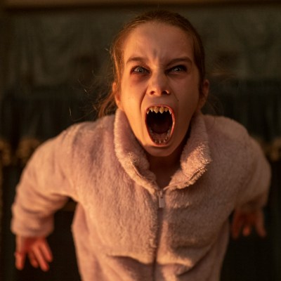 Alisha Weir as Abigail in vampire movie Abigail