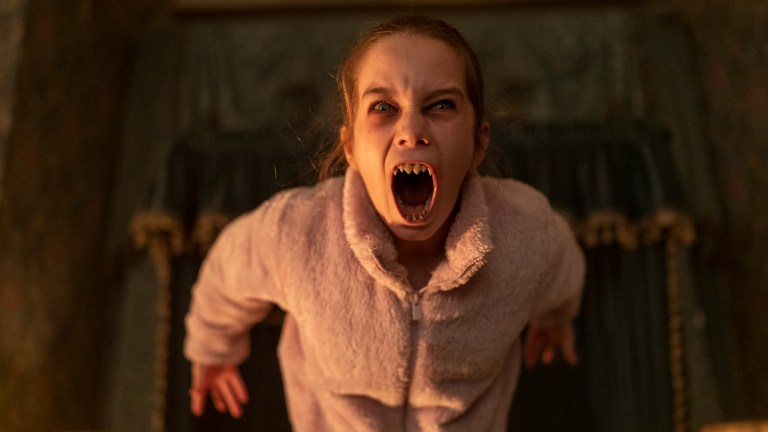 Alisha Weir as Abigail in vampire movie Abigail