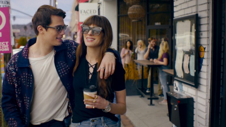 Anne Hathaway as 'Solène' and Nicholas Galitzine as 'Hayes Campbell' star in THE IDEA OF YOU.