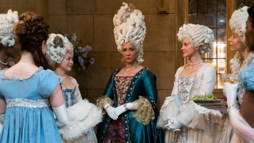 BRIDGERTON GOLDA ROSHEUVEL as QUEEN CHARLOTTE in episode 108 of BRIDGERTON