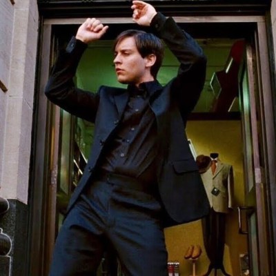 Tobey Maguire dancing in Spider-Man 3