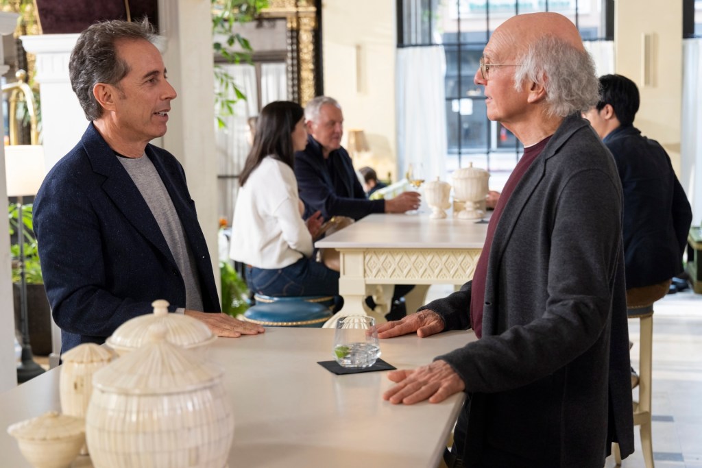 Jerry Seinfeld y Larry David en Frena tu entusiasmo