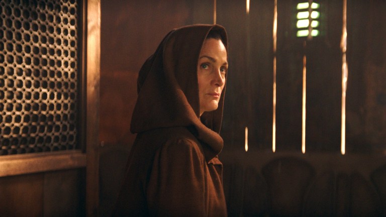 Carrie-Anne Moss as Master Indara in Star Wars: The Acolyte