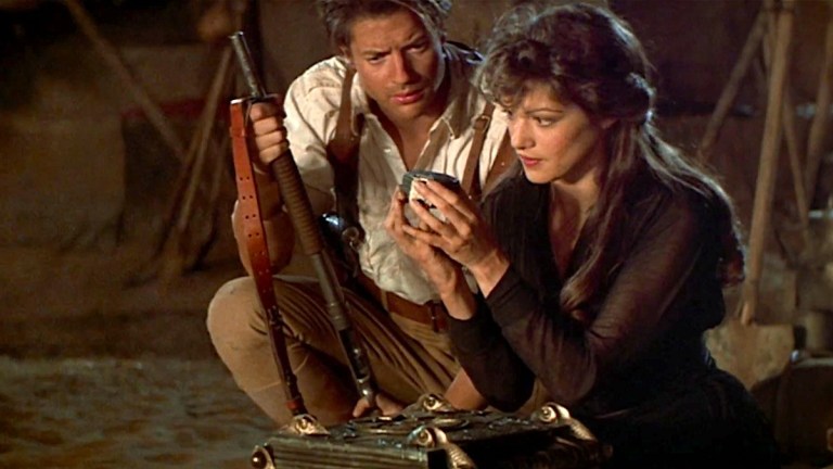 Brendan Fraser and Rachel Weisz in The Mummy 1999